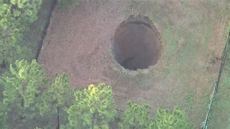A Florida sinkhole that claimed a man’s life in 2013 reopens, this time harmlessly
