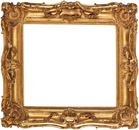 A French Transitional style carved giltwood and plaster frame in ...