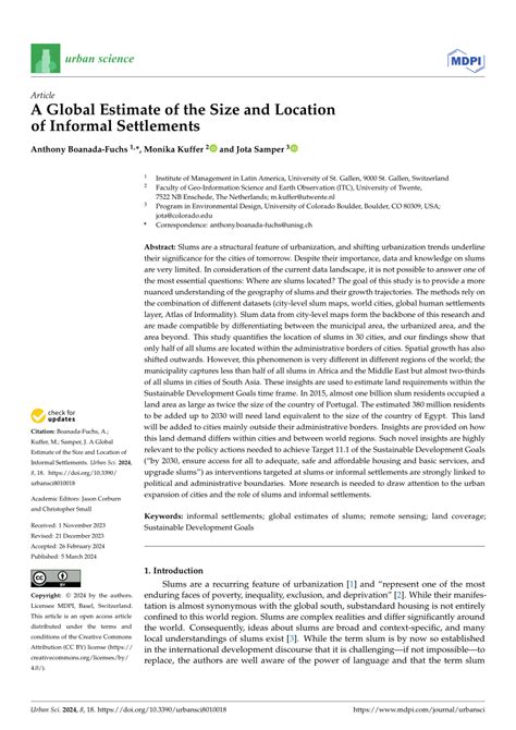 A Global Estimate of the Size and Location of Informal … - wintechmobiles.com