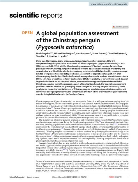 A global population assessment of the Chinstrap penguin ( - muktibox.com