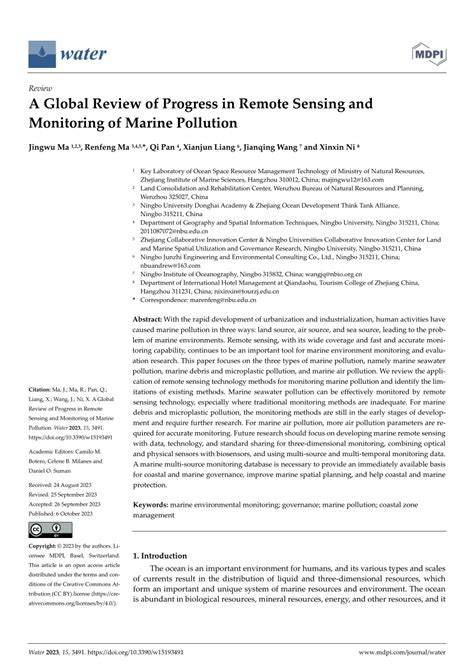 A Global Review of Progress in Remote Sensing and Monitoring of … - raincitystudios.com