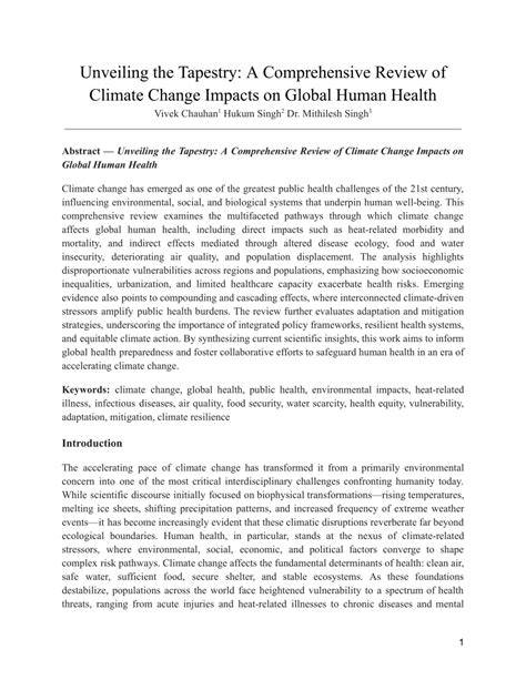 A Global Review of the Impacts of Climate Change and … - raincitystudios.com