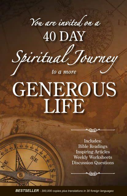 A Generous Life 28 Days of Devotion