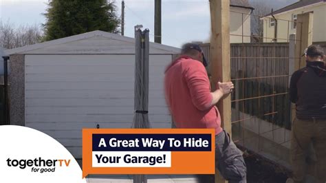 A Great Way To Hide A Garage In Your Garden! Garden Rescue