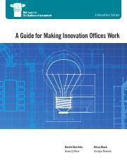 A Guide for Making Innovation Offices Work