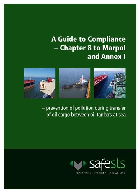 A Guide to Compliance – Chapter 8 to Marpol and Annex I