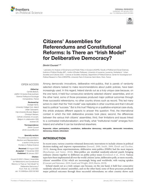 A Guide to Involving Citizens in Constitutional Reform