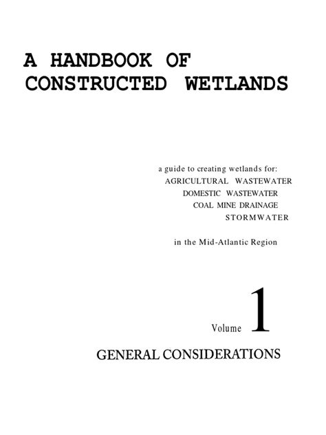 A Handbook of Constructed Wetlands - muktibox.com