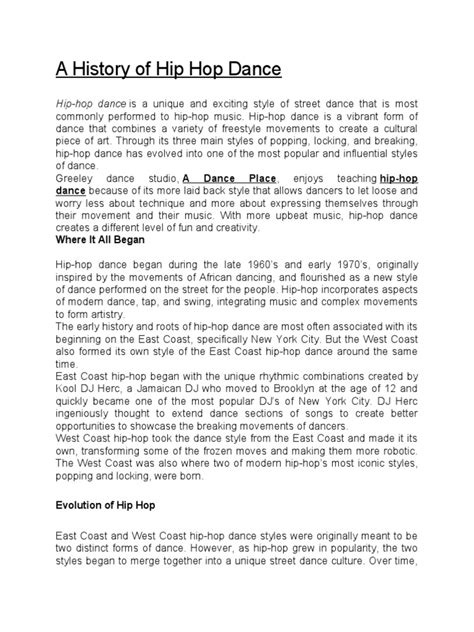 A History Of Hip Hop Dance - muktibox.com