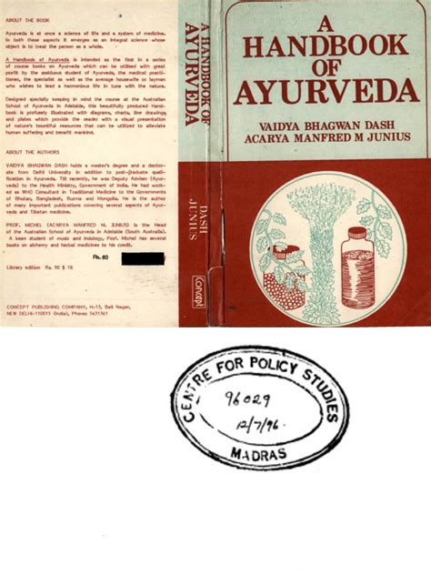 A Handbook of Ayurveda Dash 1983