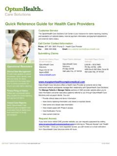 A Health Care Provider’s Instructional QuickGuide READY SET …