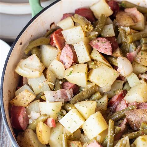 A Hearty Green Bean and Sausage Casserole