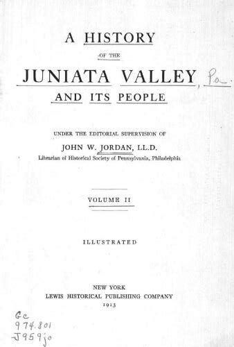 A History Ofthe Juniata Valley v 2