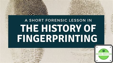 A History of Fingerprinting
