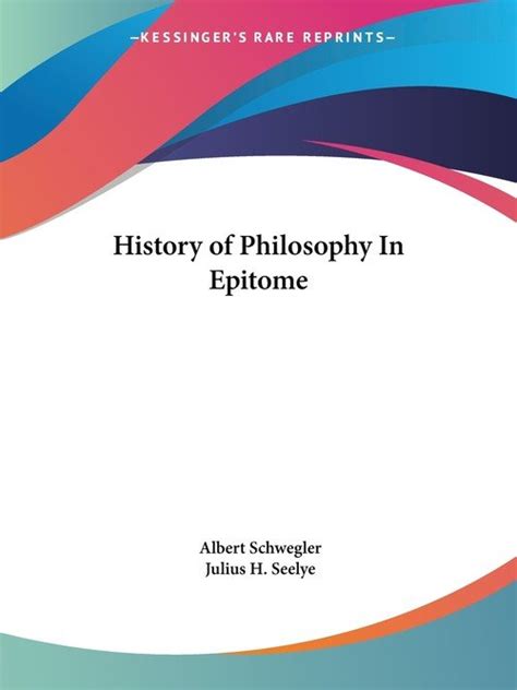 A History of Philosophy in Epitome