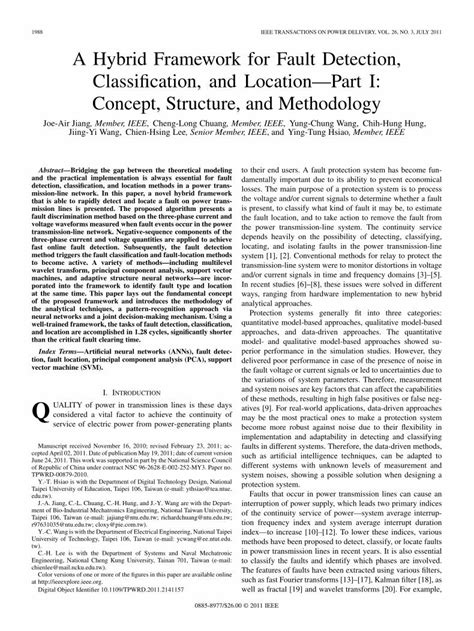 A Hybrid Framework for Fault Detection