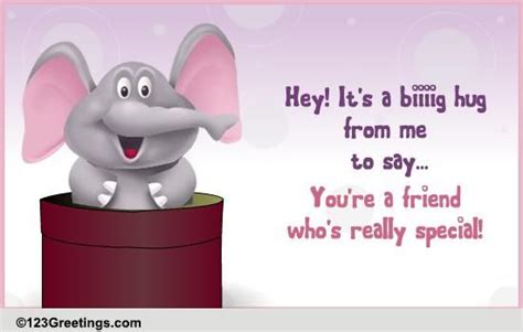 A Jumbo Hug! Free Friendship Etc eCards, Greeting Cards 123 Greetings