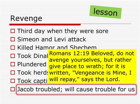 A Lesson In Revenge