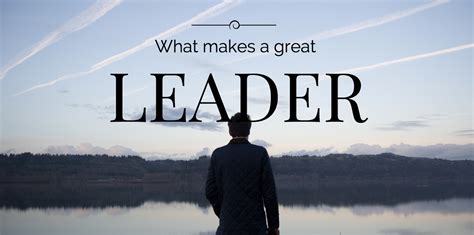 A Lesson on LEadership