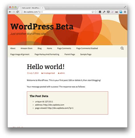 A Look at the WordPress HTTP API Saving Data From wp_remote_post