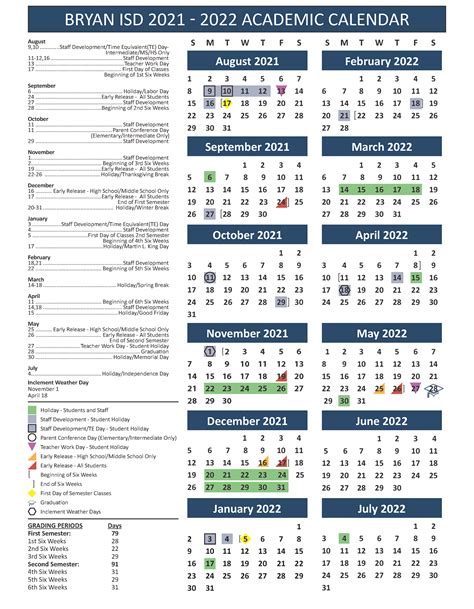 A M Fall 2022 Calendar
