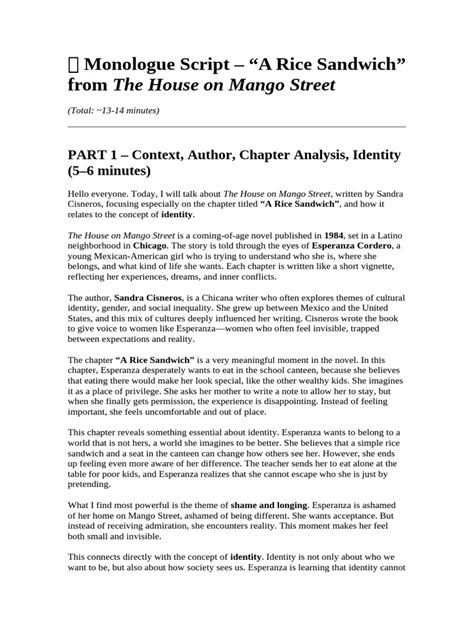 A Monologue Script - muktibox.com