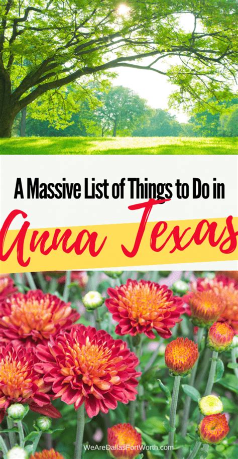 A Massive List of Things to Do in Anna Texas