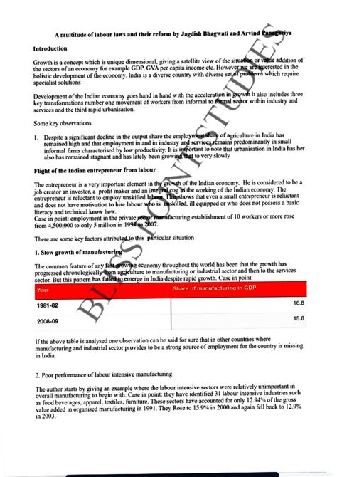 A Multitude of Labour Law Bhagwati - B.A. Economics (Hons