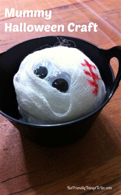 A Mummy Craft For Halloween - Kid Friendly Things to Do