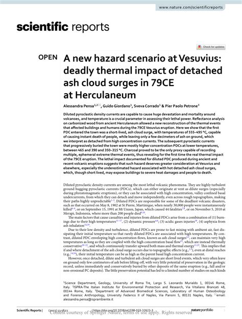 A new hazard scenario at Vesuvius: deadly thermal impact of ... - Nature - wintechmobiles.com