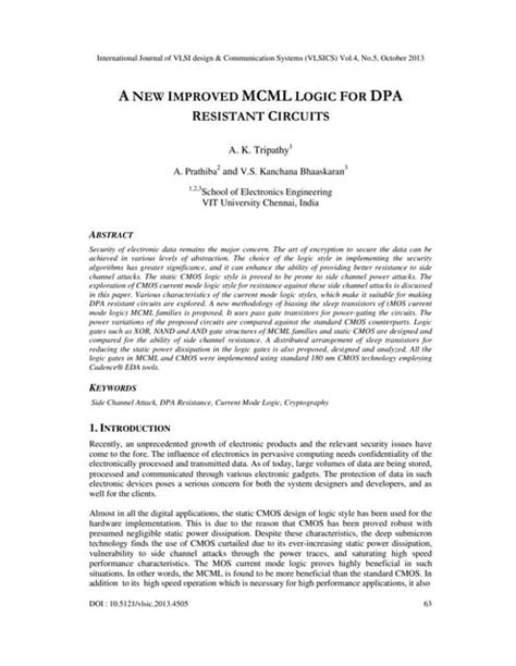 A NEW IMPROVED MCML LOGIC FOR DPA pdf
