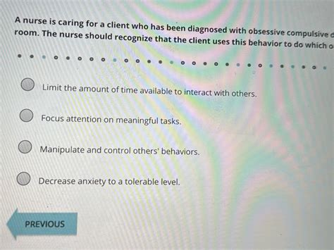 A nurse is caring for a client who is diagnosed with obsessive ... - wintechmobiles.com