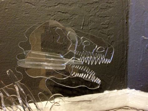 A Nearly Invisible Tyrannosaurus Rex Made on a Laser Cutter Dinosaur