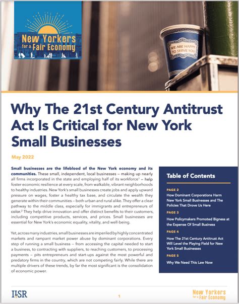 A New Anti Trust Approach for the 21st Century