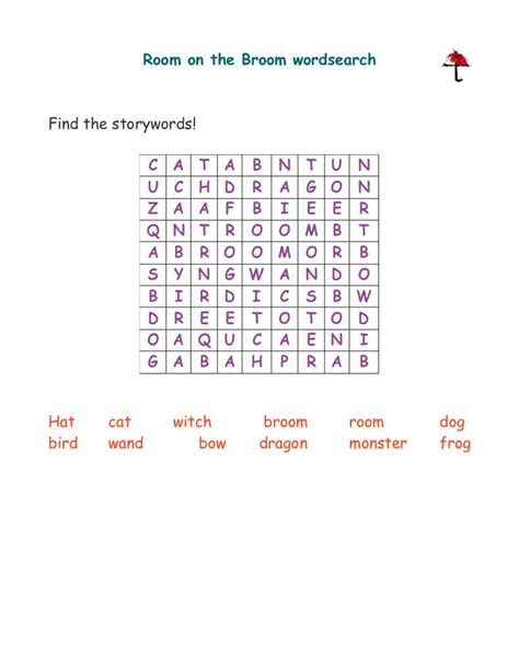 A New Broom 7A Wordsearch