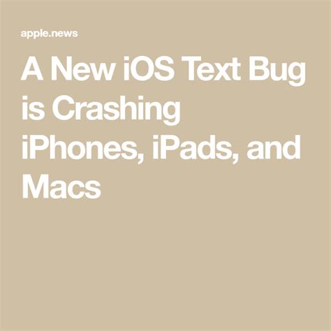 A New iOS Text Bug is Crashing iPhones, iPads, and Macs