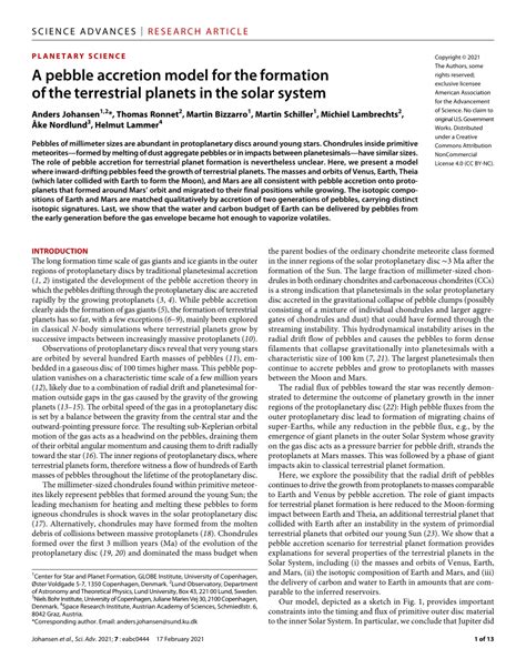 A pebble accretion model for the formation of the terrestrial planets ... - wintechmobiles.com