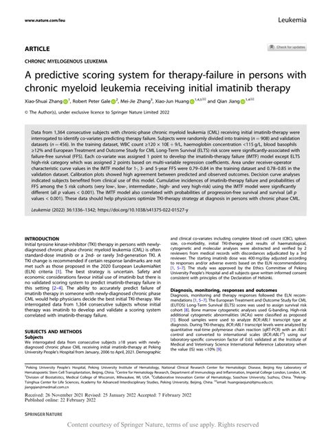 A predictive scoring system for therapy-failure in persons ... - Nature - coolestguyplanet.net