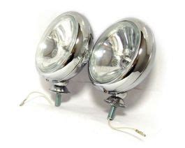 A Pair of Chrome Spot Lamps for Classic Cars