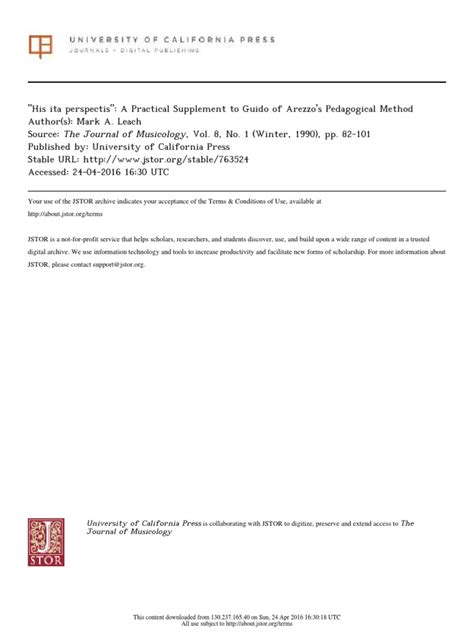 A Practical Supplement to Guido of Arezzo s Pedagogical Method