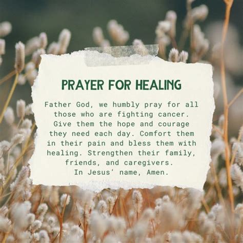 A Prayer for Health and Healing