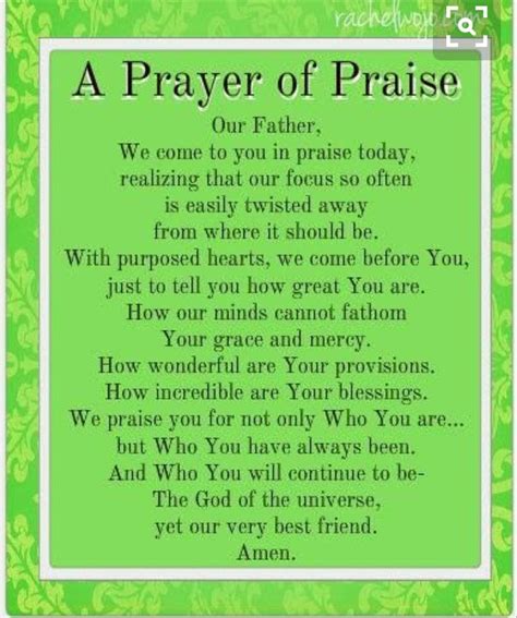 A Prayer of Praise