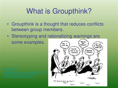 A Presentation on the symptoms of Group Think