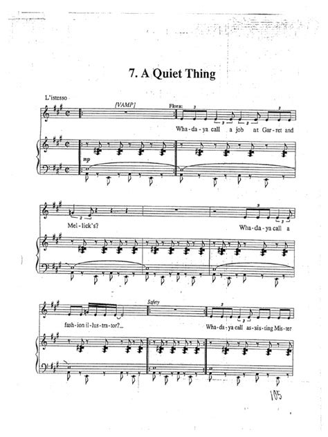A Quiet Thing Kander and Ebb pdf