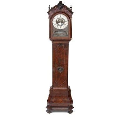 A RARE MID 18TH CENTURY DUTCH LONGCASE CLOCK WITH …