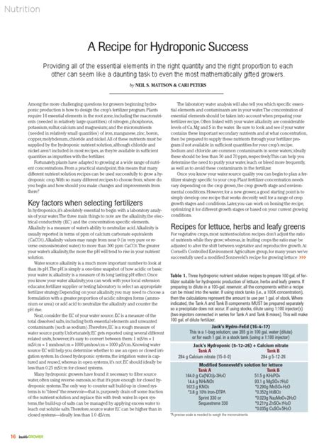 A Recipe for Hydroponic Success - University of Florida - wintechmobiles.com