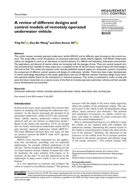 A review of different designs and control models of … - raincitystudios.com