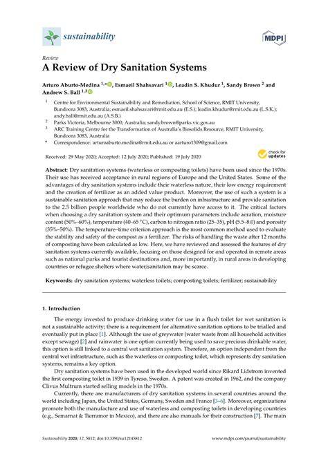 A Review of Dry Sanitation Systems - MDPI - raincitystudios.com