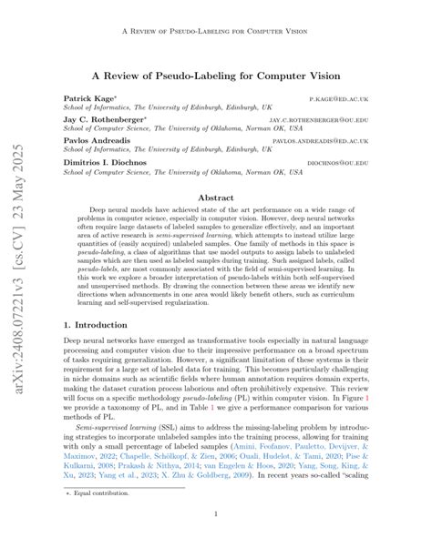 A Review of Pseudo-Labeling for Computer Vision - coolestguyplanet.net