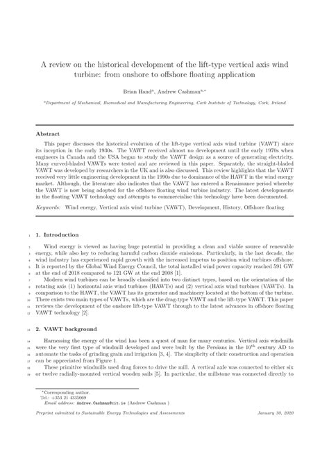 A review on the historical development of the lift-type vertical axis ... - wintechmobiles.com